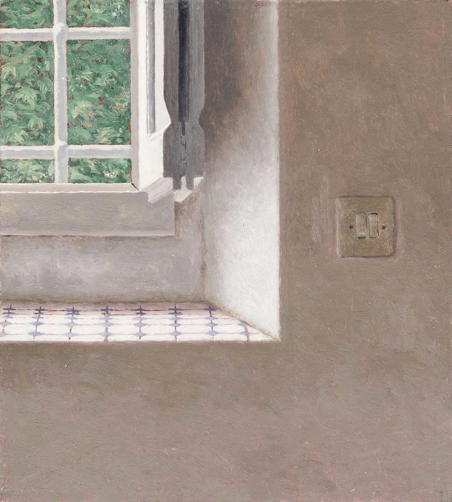 Villa di Xavier Bueno 2 olio su cartone, cm 14×13 [ collezione privata ]
